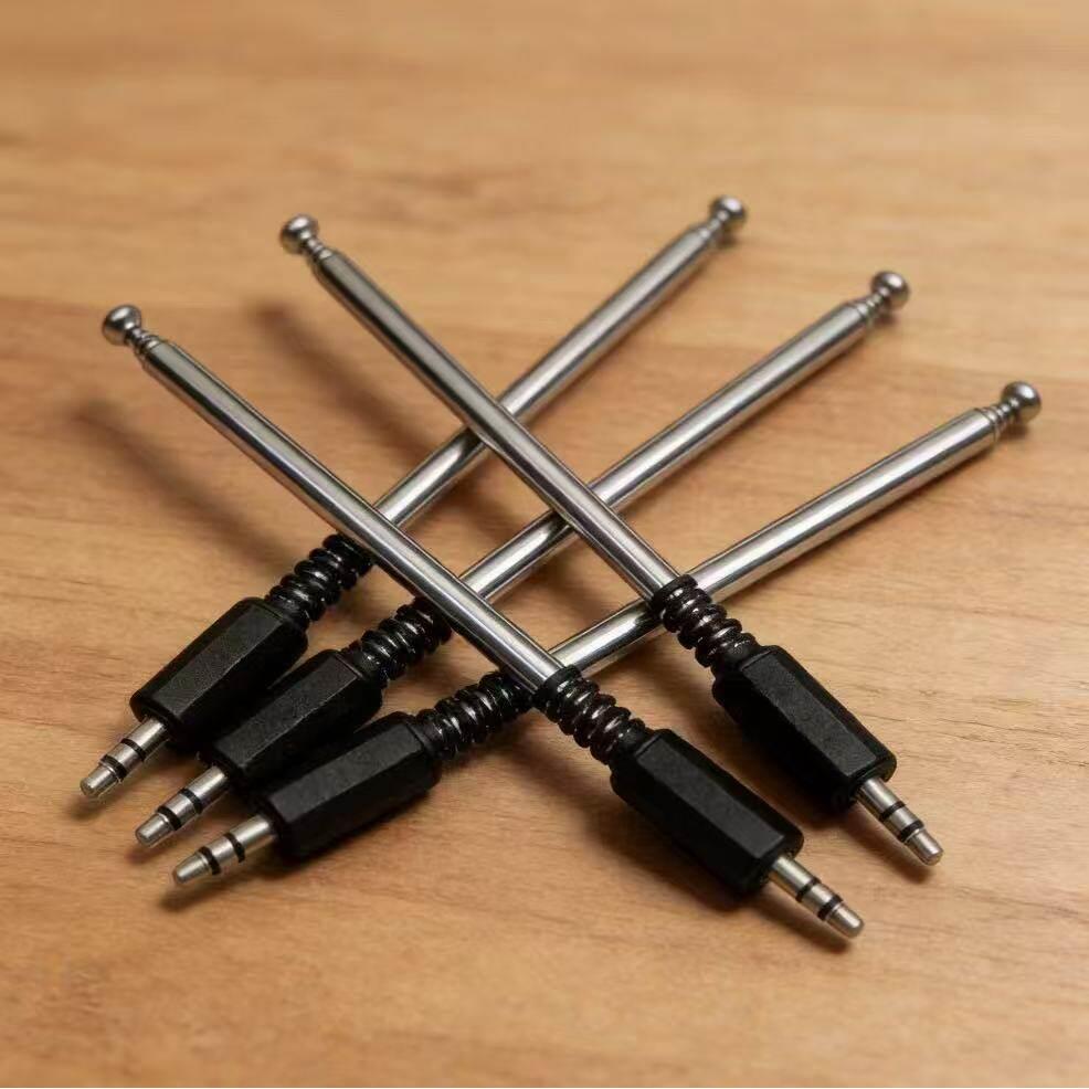 3.5MM FM手机收音机天线 拉杆伸缩手机天线 插卡音响天线调频专用