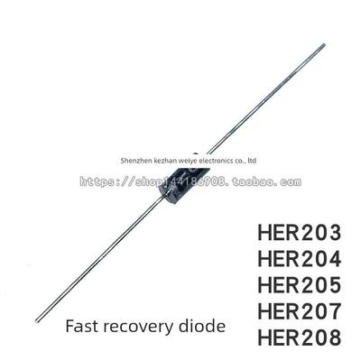 Her208 /203/204/205/207/Her208超快速恢覆二极管2A Do-15