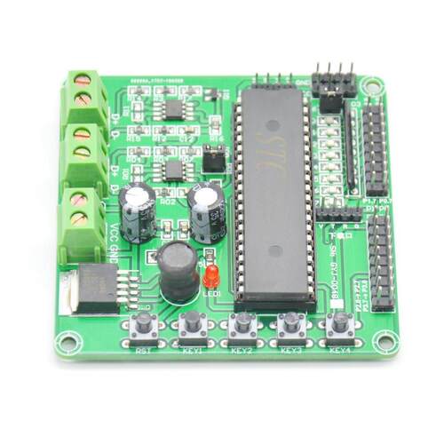 GYJ-0048 STC12C5A60S2单片机双485通信可编程控制通讯开发板