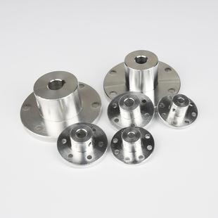 铝合金法兰联轴器 凸缘全向轮麦克纳姆轮指向 法兰连接轴支座+