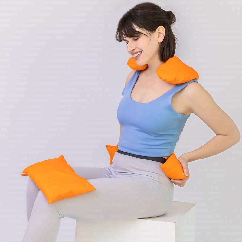 樱桃核枕头加热颈椎枕专用热敷枕头痛肩颈调理热疗脖袋U型护颈枕