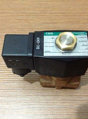 原装CKD正品两通阀AB41-04-8-02E-DC24V  大流量(水和油,现货)