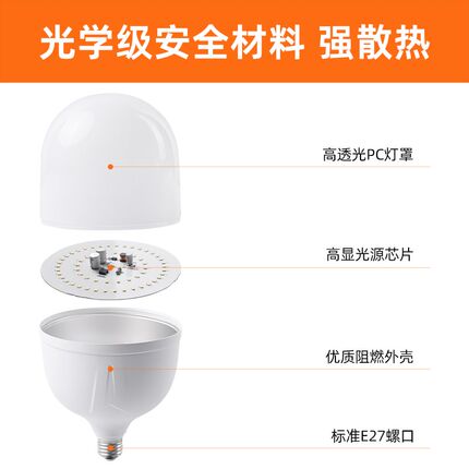 e27螺口led灯泡全光谱护眼台灯家用学习专用高显色防蓝光节能灯珠