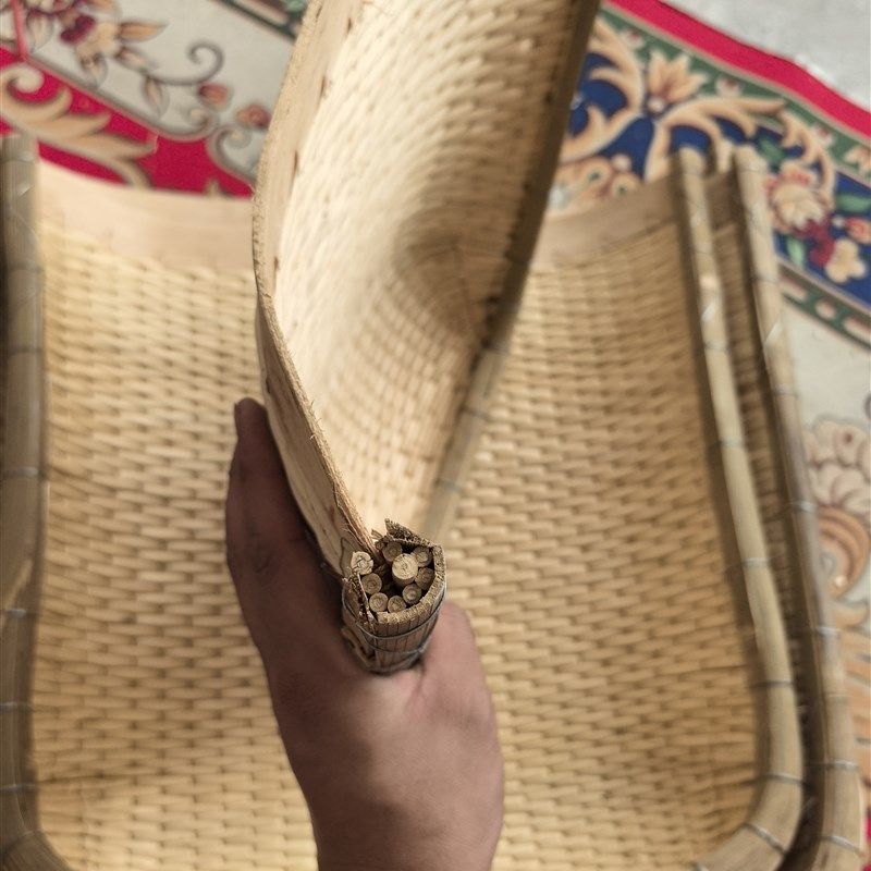 竹包边柳编簸箕编织筲箕无孔手工柳条开口大中小农用簸箕藤编,特色手工艺,竹编/竹雕,淘宝优惠券,粉丝福利购,淘宝优惠卷