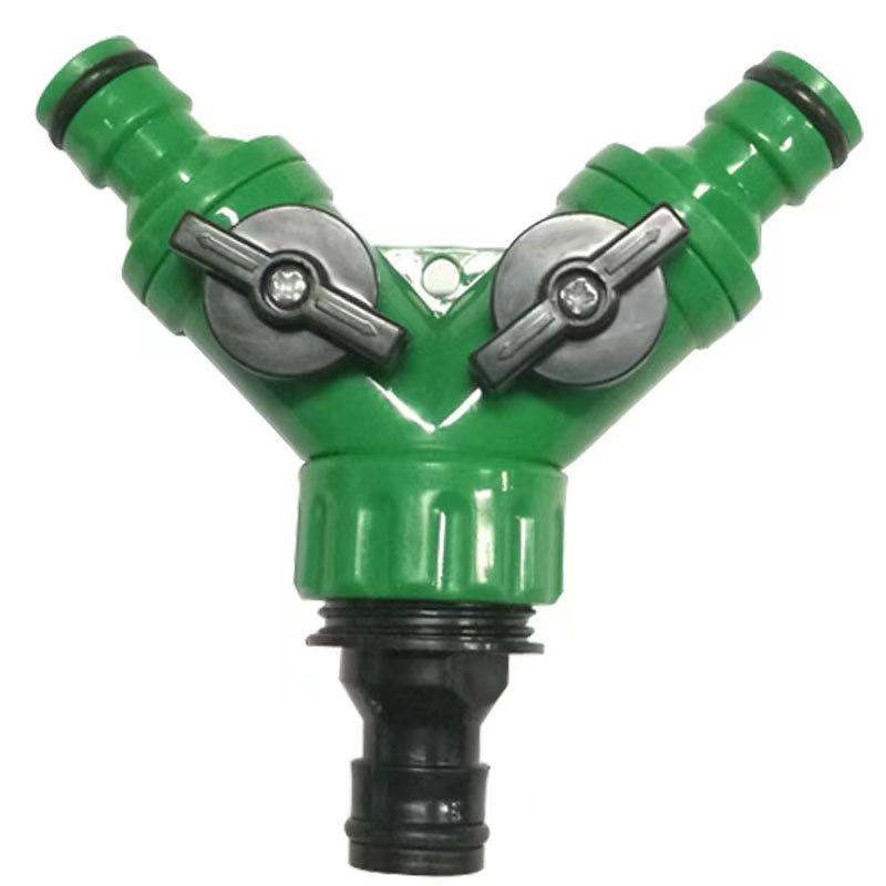 洗车水管三通接头活动接头浇花软管对接器变径快接头一分二转换接