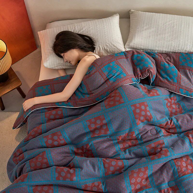 a类婴儿级全棉双层纱被子大豆春秋被冬天加厚保暖纯棉纱布冬被芯,床上用品,棉花被,淘宝优惠券,粉丝福利购,淘宝优惠卷