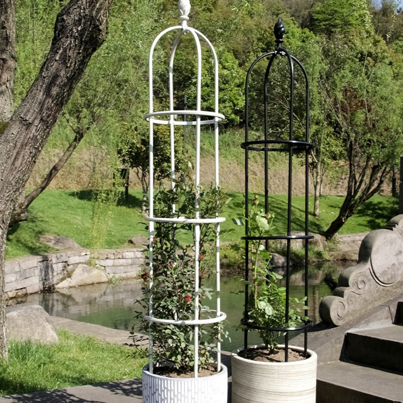 玫瑰花架爬藤架月季铁线莲花盆支架阳台室外攀爬植物架子杆支撑杆