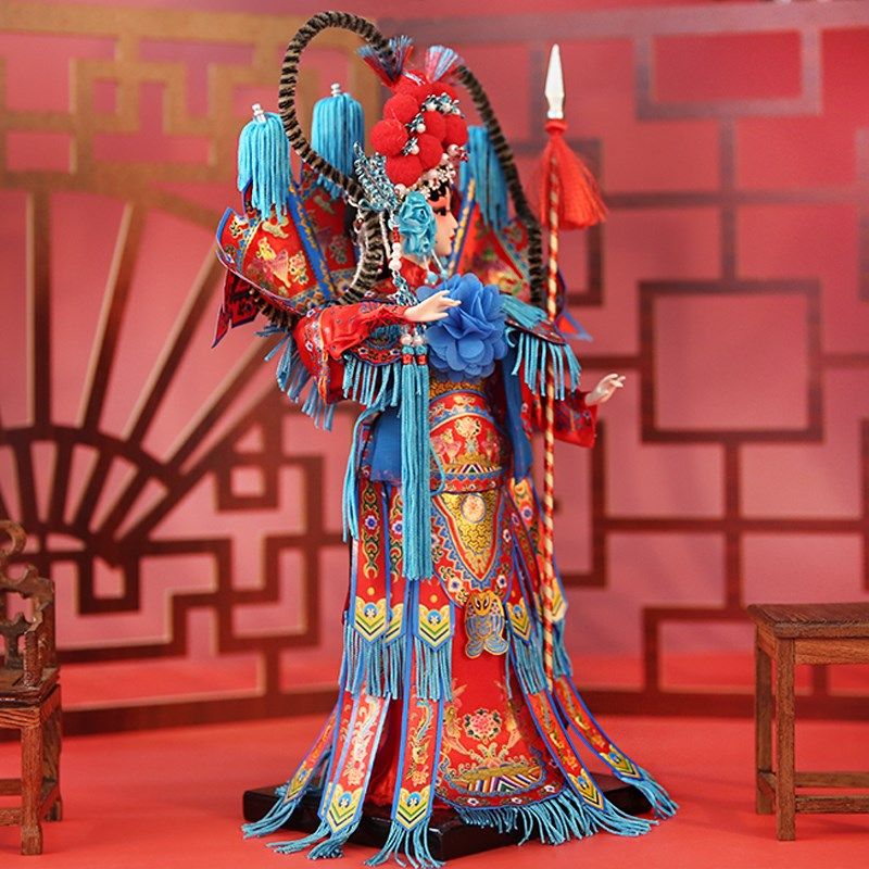 北京绢人京剧人物摆件中国特色礼物纪念品戏曲娃娃出国礼品送老外,特色手工艺,绢人,淘宝优惠券,粉丝福利购,淘宝优惠卷
