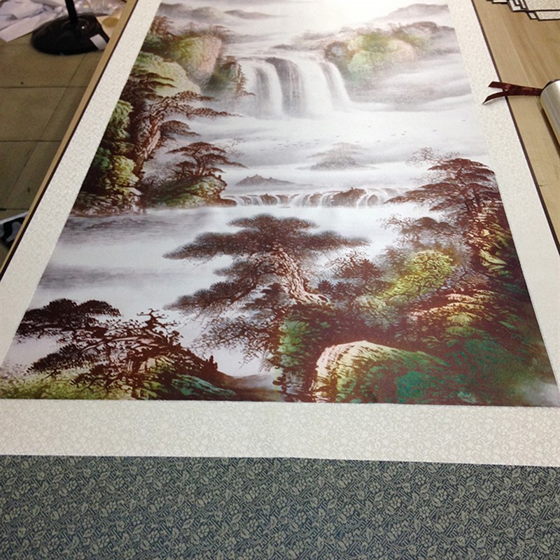 电表箱装饰画好运挂画丝绸画礼品百福图卧室客厅壁画 已装裱