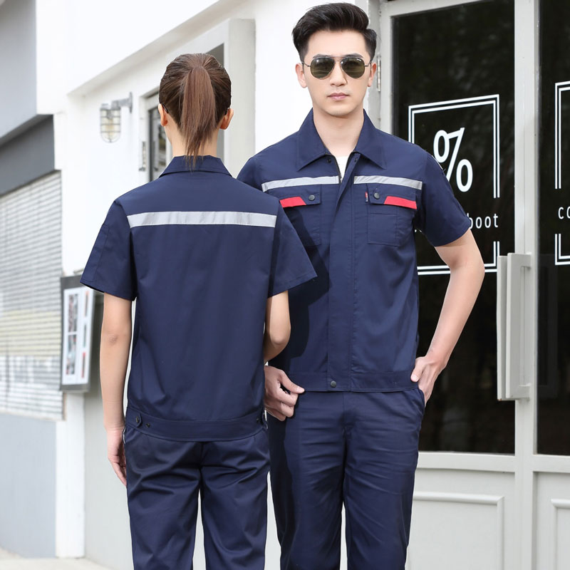 奥陆尔盾防静电工作服夏款套装电子厂工作服定制化工厂加油站