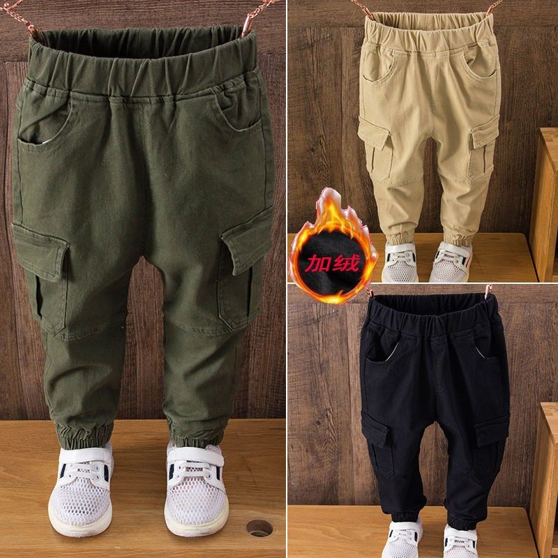 男童工装裤春秋季外穿中小童冬装加绒男宝宝长裤儿童裤子加厚包邮,童装/婴儿装/亲子装,裤子,淘宝优惠券,粉丝福利购,淘宝优惠卷