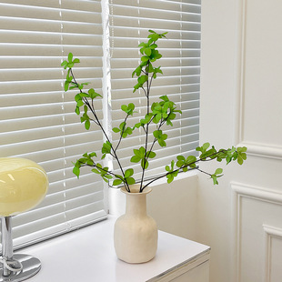 侘寂风马醉木素坯陶瓷花瓶客厅餐桌电视柜民宿台面轻奢装饰摆饰