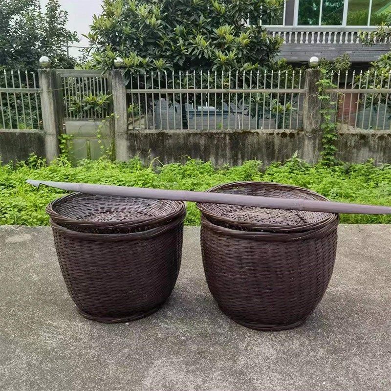 民俗怀旧老物件古代旧农具农耕文化竹编竹筐竹篮农耕博物馆展览品,特色手工艺,竹编/竹雕,淘宝优惠券,粉丝福利购,淘宝优惠卷