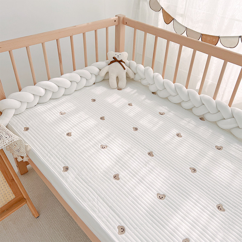 婴儿床床笠定制秋冬宝宝幼儿园床单纯棉a类儿童床品拼接床垫套罩,婴童用品,床单,淘宝优惠券,粉丝福利购,淘宝优惠卷