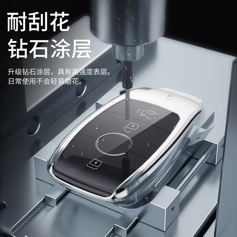奔驰e300l车钥匙套c260l专用扣a200l包C级gla/eqc壳glb/glc男女士