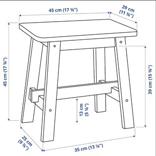 诺鲁克小木凳实木方凳家用客厅儿童矮凳板凳换鞋凳木圆角凳子