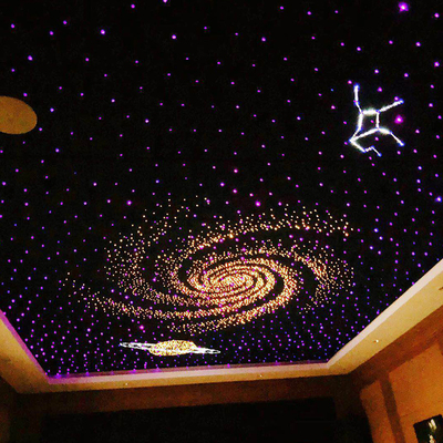 网红星空顶天花板满天星卧室影音室ktv酒吧家庭影院吊顶光纤灯