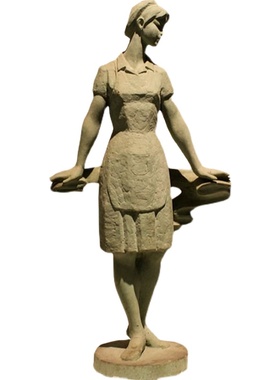 少女抽象艺术人物景观户外铸铜玻璃钢广场文化雕像定制摆件公园