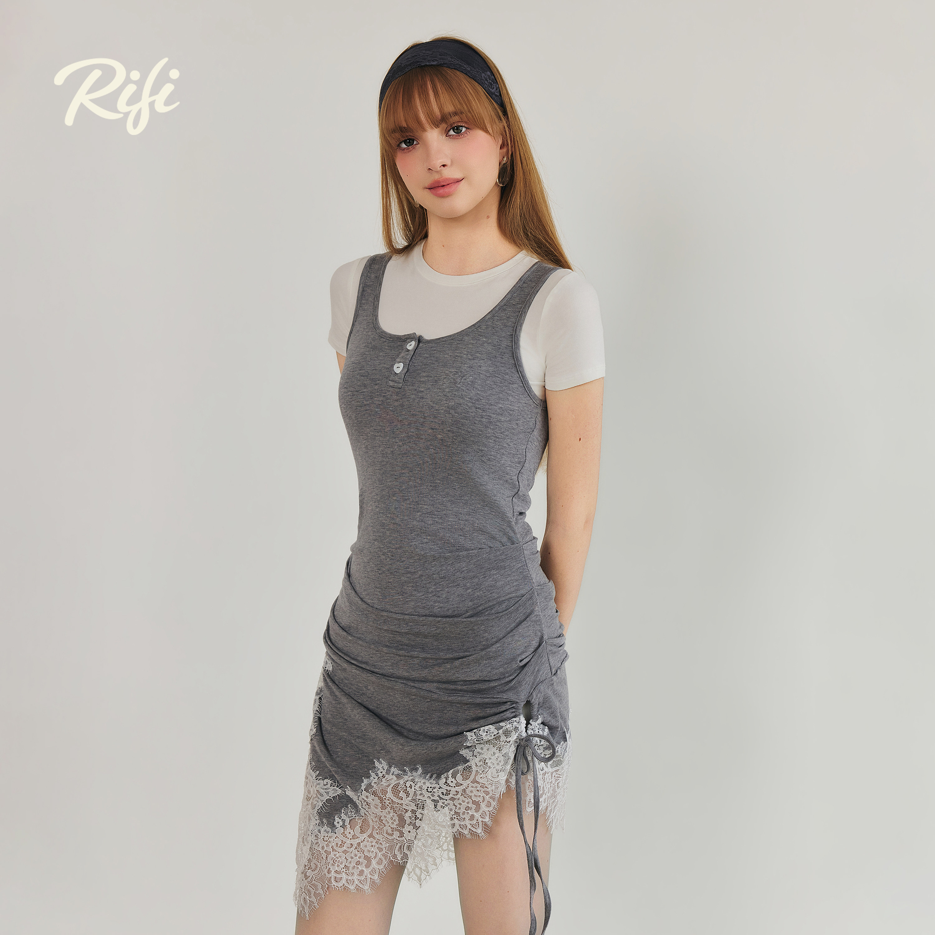 RIFI蕾丝花边薄款吊带背心夏季