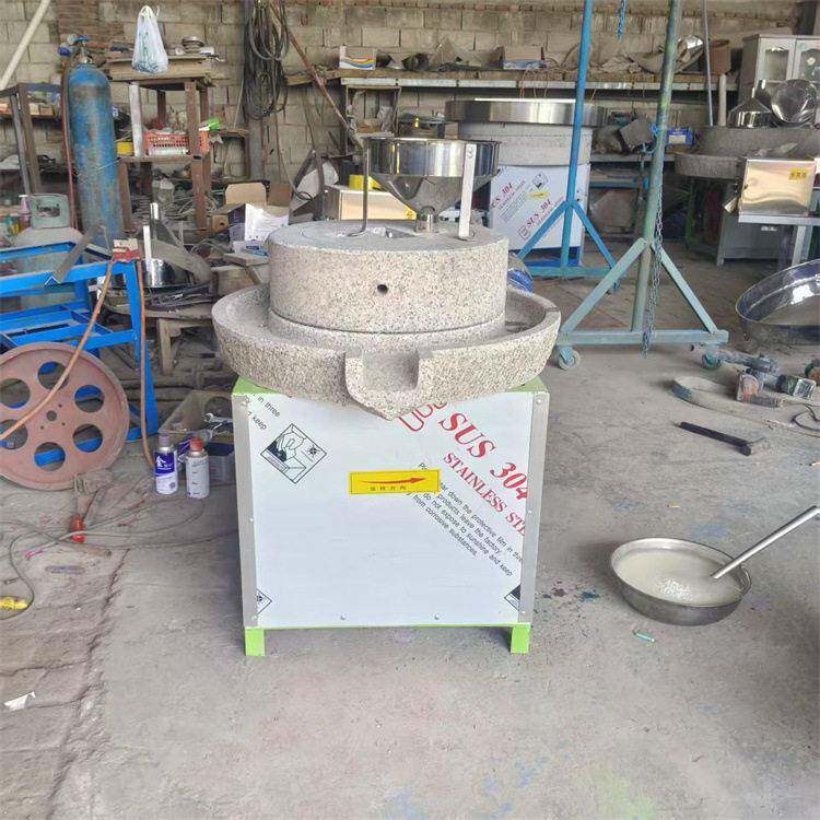小麦玉米麦麸分离机商用原汁原味豆腐磨浆机五谷杂粮电动石磨机