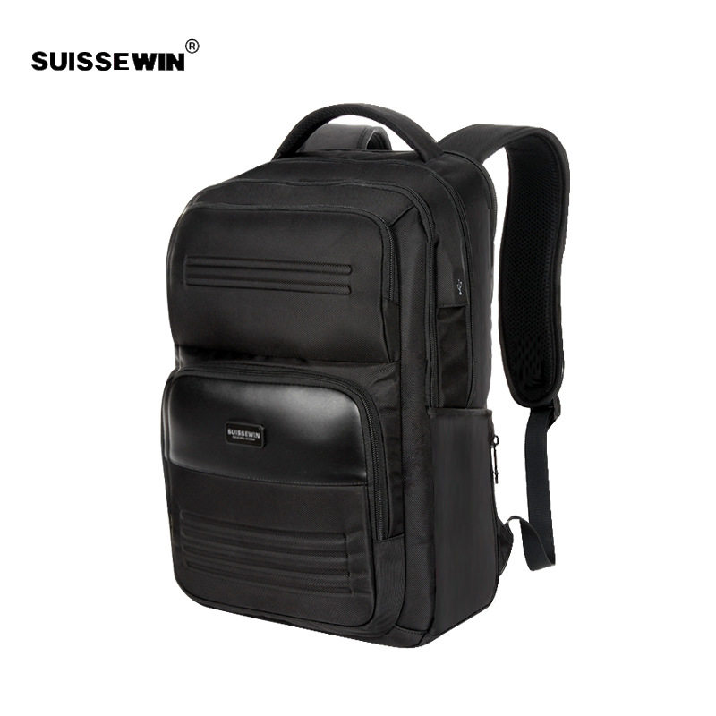 SUISSEWIN祥兴瑞士军刀脑包高端商务休闲通勤背包多隔层SN22806