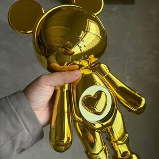 星际熊摆件潮玩手办公仔办公桌电视柜酒柜摆设现代轻奢装饰品礼品