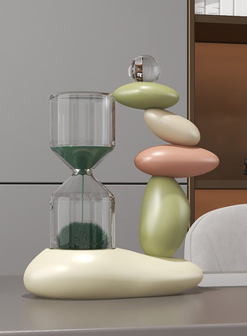 时来运转桌面摆件情绪稳定神器磁性流沙漏房间改造小物件乔迁礼品