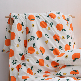 橙心如意 秋冬纯棉被套单件学生1.5m双人180x200X230全棉被罩加厚