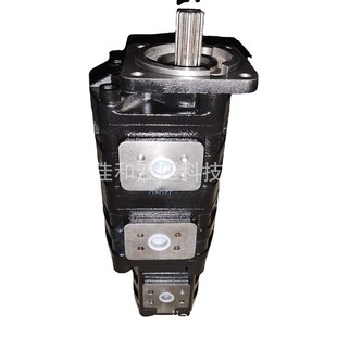 厂家供应铸铁液压泵 运行稳定 工程地质勘探钻机三联齿轮油泵