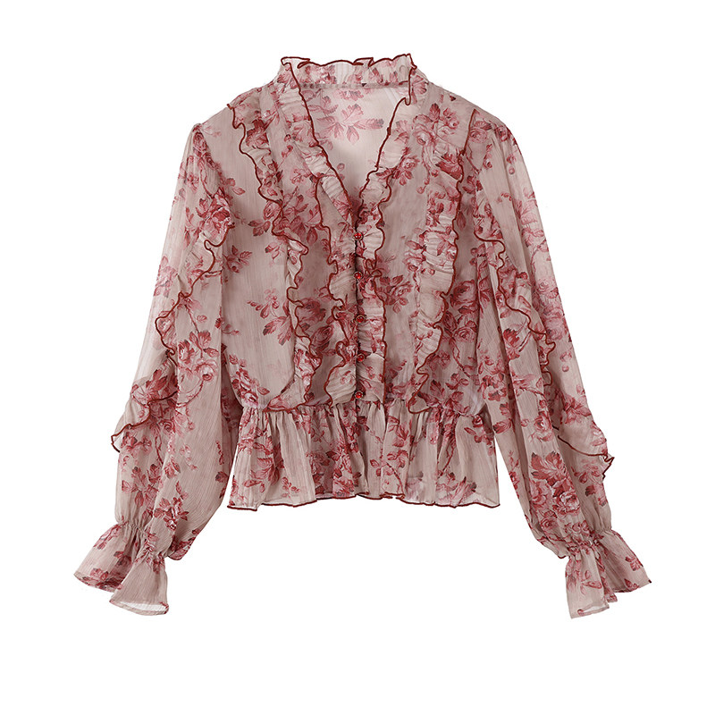 复古印花大码女装套装胖mm洋气减龄显瘦雪纺心机上衣+遮肚半身裙,女装/女士精品,大码连衣裙,淘宝优惠券,粉丝福利购,淘宝优惠卷