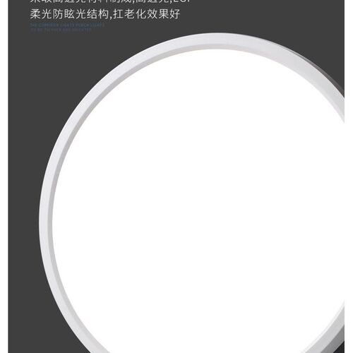 12V房车超薄吸顶灯遥控无极L调光厚度2.3CM