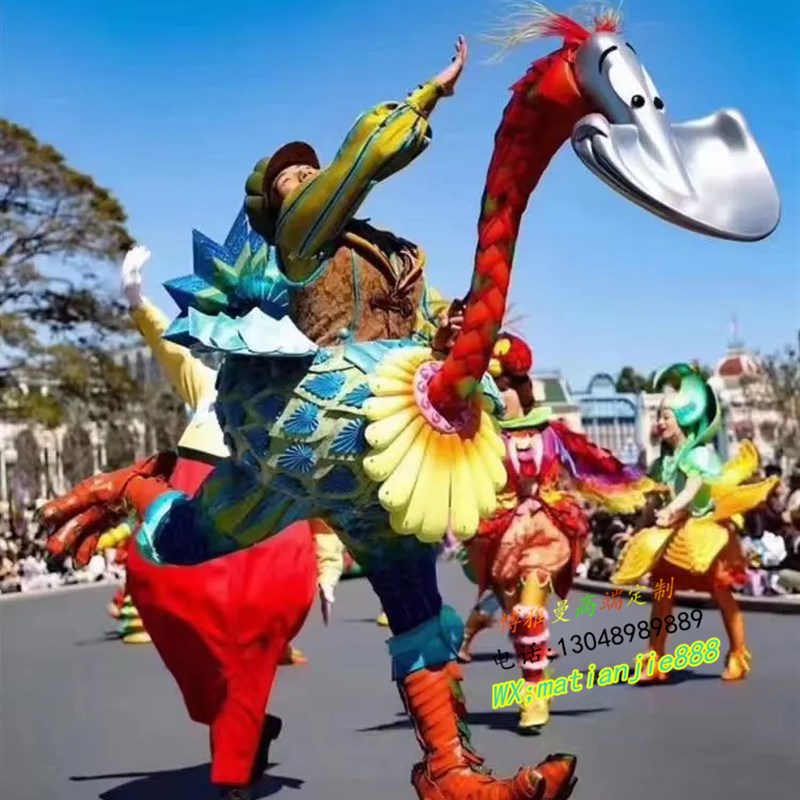 人偶鸟演出服装真人穿戴行走主题乐园舞台鸟人偶卡通巡游服装道具