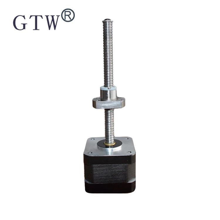 42直线步进电机滚珠丝杆步进电机外驱式推杆电机可选机身丝杆