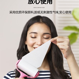 粘毛器滚筒滚刷替换纸撕式纸粘尘纸衣物毡毛滚子沾毛滚筒器猫