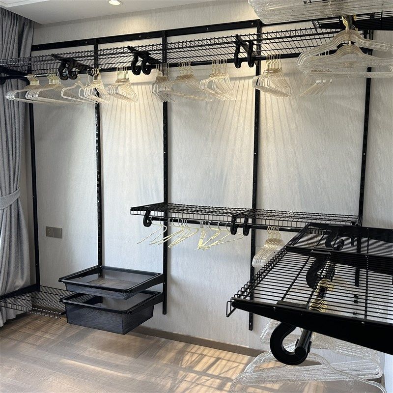 铂耐金属黑色框架五金放式衣帽间定制自制钢架组装,全屋定制,定制转角衣帽间,淘宝优惠券,粉丝福利购,淘宝优惠卷