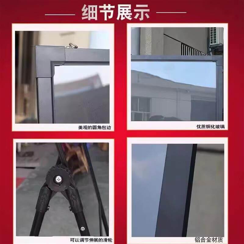 电子手写字发光广告牌招牌亮彩灯用挂式荧银光黑板充电款