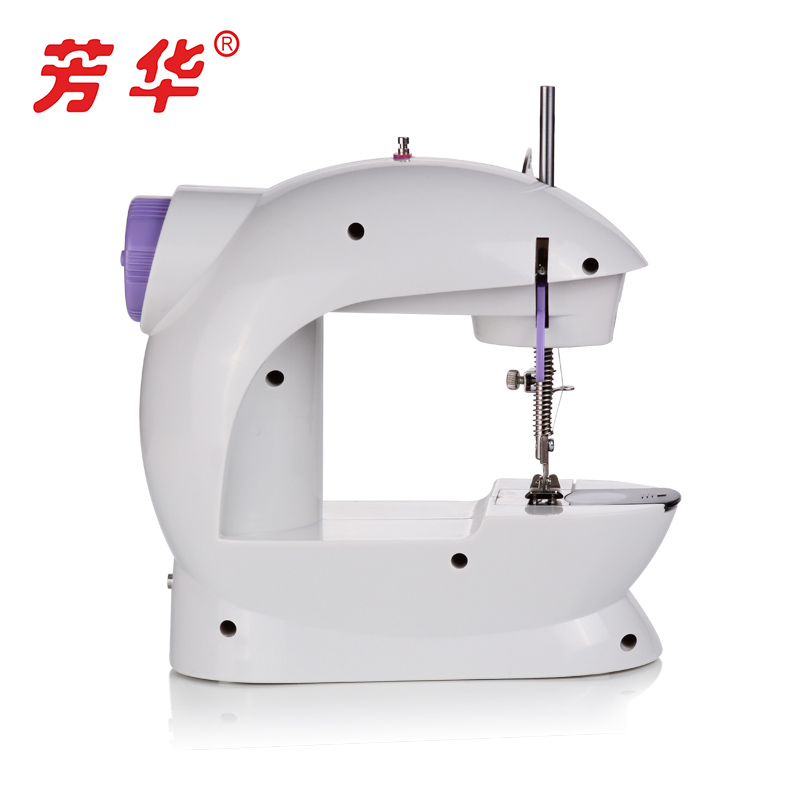 芳华202缝纫机家用电动多功能小型迷你脚踏微型吃厚裁缝机便携式