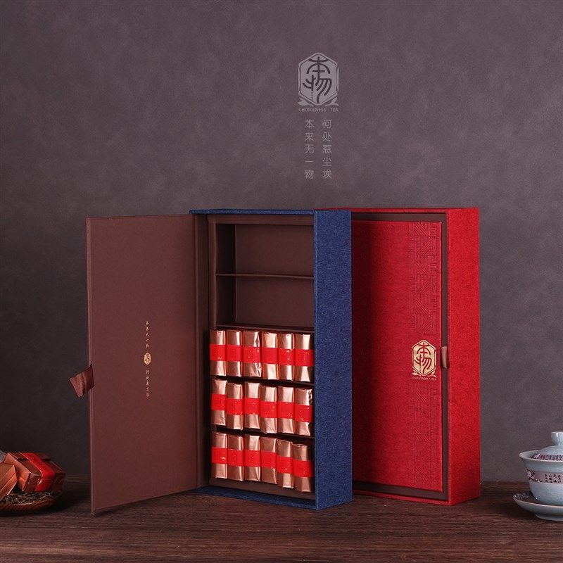 新款创意礼品小泡袋茶叶红茶通用铁观音摆泡礼盒岩茶包装空盒
