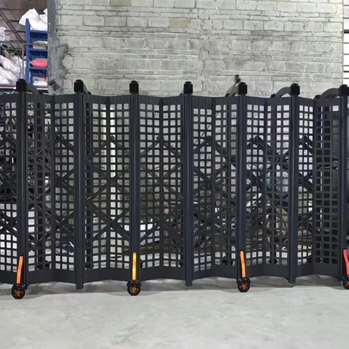 亿速封板屏风门电动封板门幼儿园铝合金封闭式电动伸缩大门