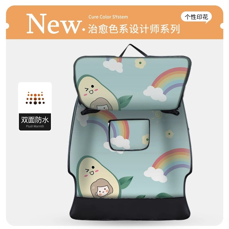 双面防水电动车挡风被秋冬季加绒加厚电瓶摩托车防风全包防雨罩冬