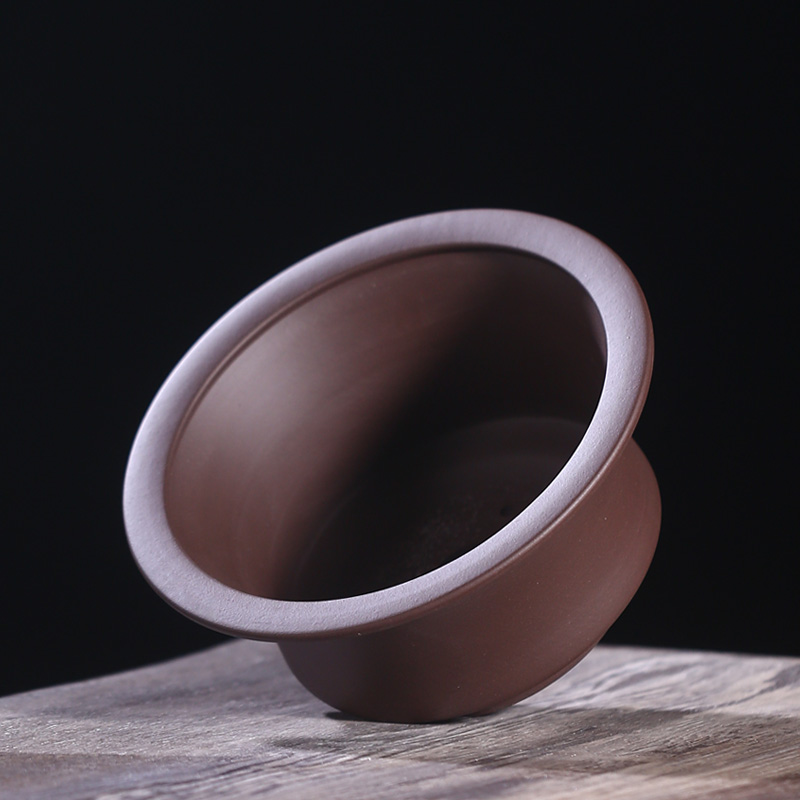 花盆 盆景盆 精品古典陶瓷紫砂绿多肉植室内桌面素面带托紫砂花盆