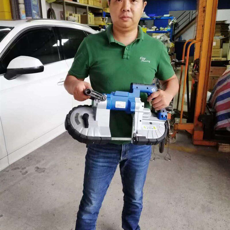 式带锯迷你小锯床携式带锯电力施工小带锯