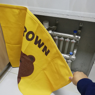 地暖分水器遮挡罩 门洞遮挡帘防尘装饰洗手台遮挡帘 防水