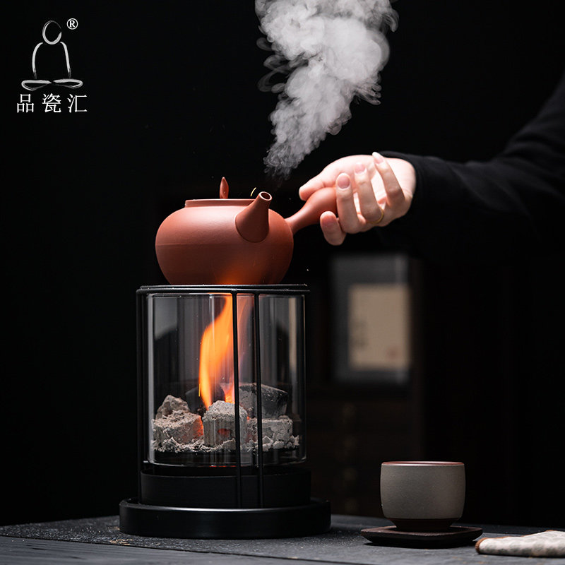 品瓷汇原矿煮水茶壶砂铫壶观火碳茶炉围炉煮茶室内煮茶炉
