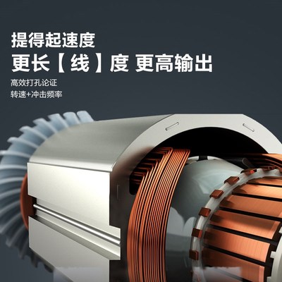 威克士工业级大功率电镐WU电锤冲击钻电钻三用混凝土电动工具