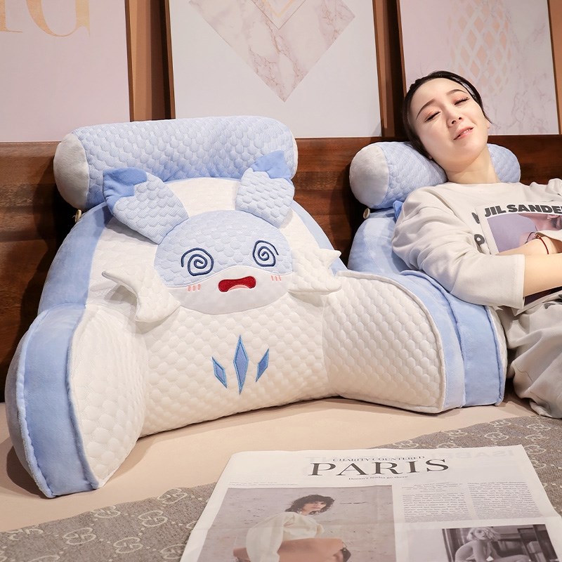 冰豆豆疾旋鼬床头靠垫软包护腰靠枕大靠背沙发抱枕枕头可拆洗