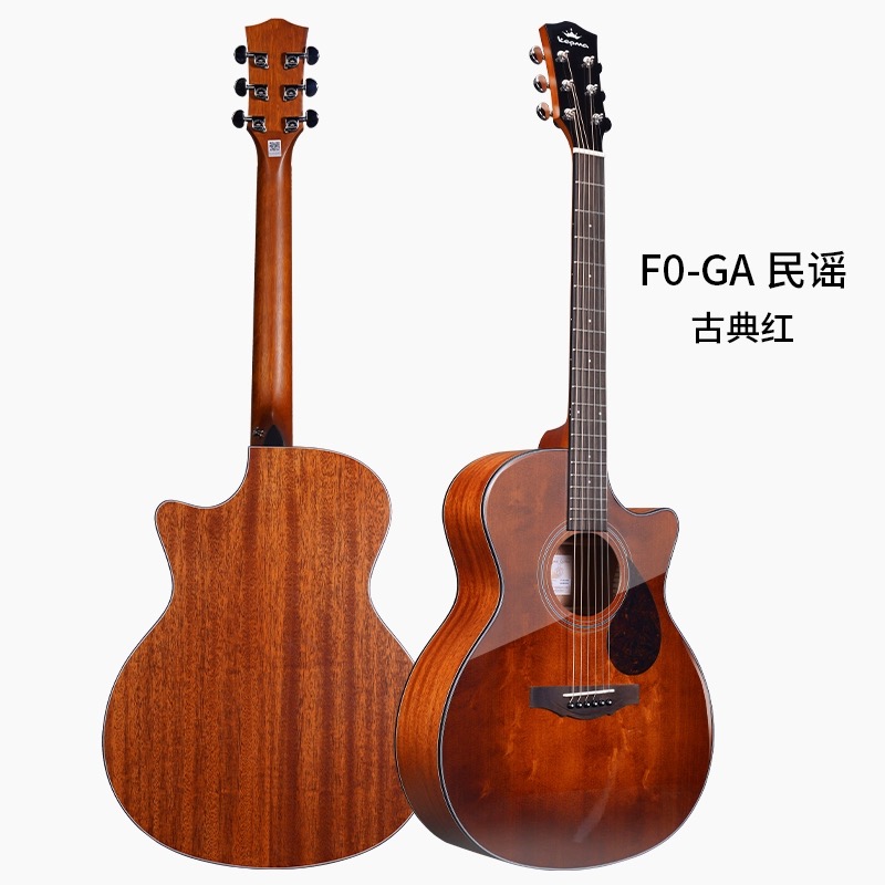 em卡普马F民谣吉他指弹指唱入门进阶面单板寸电箱缺角卡玛