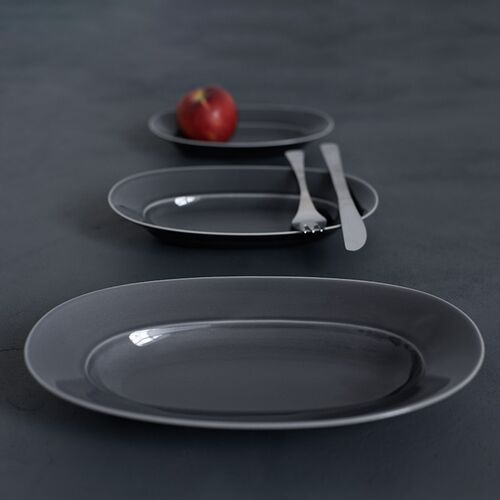 日本进口yumiko iihoshi Oval Plate设计师系列陶瓷餐盘深盘菜盘