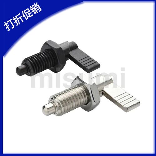 自锁型旋钮柱塞 粗牙螺纹把手型E-PMXRB10 12 E-PMXRM10 12