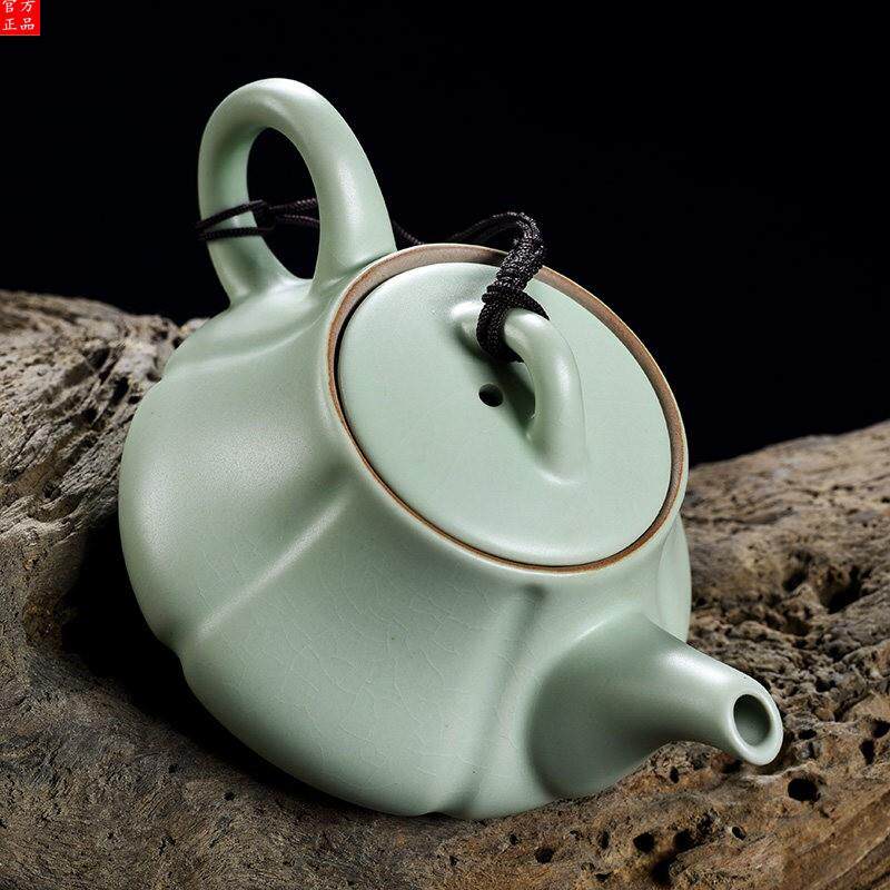 景德镇2026新款汝窑茶壶陶瓷功夫茶具茶壶汝瓷套装过滤家用小单泡